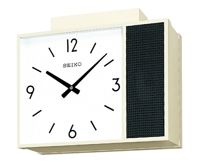 設備時計 SEIKO SC-462K 子時計（受注生産商品：納期約60日） 学校 オフィス、病院や公共施設などに最適です。天井から吊り下げて使用します。（スピーカ機能付）送料無料この時計単独では動きません。別売りの親時計が必要です。
