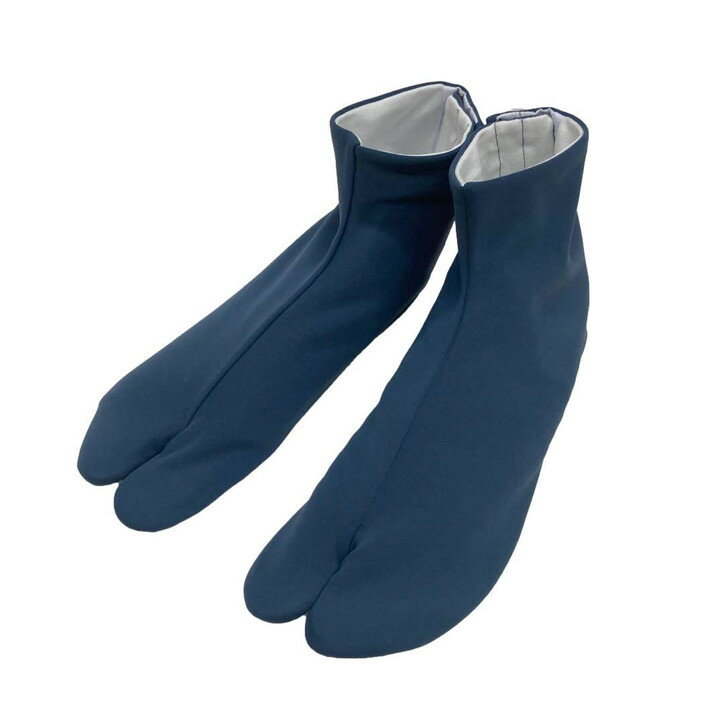 ハイ・ストレッチ、カラー足袋 5枚コハゼ・御召御納戸 (おめしおなんど)色・東レ NY W トリコット(ナイ..