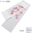 刺繍半衿、ちりめん・丹後刺繍・日本製。No,103。和装の衿元を美しく華やかに! 刺繍半衿はご家庭で洗濯でき繰り返し使えるのでエコな和装小物です。長襦袢の衿に縫い留めてお使いください。