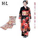 振袖4点セット(振袖・長襦袢・袋帯・レース衿) ブランド H・L(アッシュエル) No.13