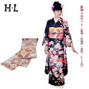 振袖4点セット(振袖・長襦袢・袋帯・レース衿) ブランド H・L(アッシュエル) No.19