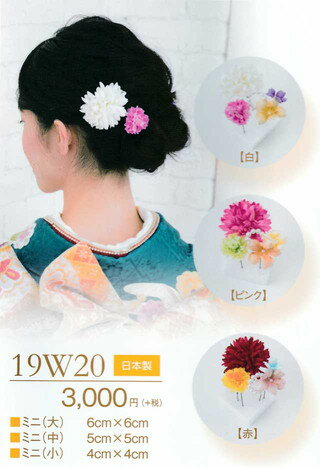 髪飾り ヘアアクセサリー ブランド 振袖 成人式 卒業式 に使える ミニ （全3種類）No.19w20