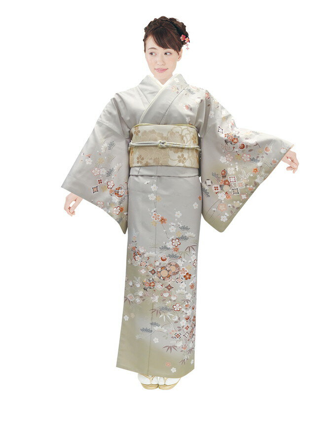 訪問着・礼装用 H・L(アッシュエル)仕立上がり訪問着・単品 No,241 フリーサイズ寸法