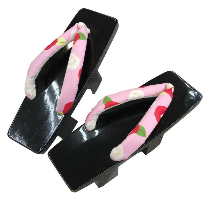 阿波の桐下駄・Lサイズ・約 24.5cm No.06・芳丁タイプ 小紋鼻緒桐下駄・ヒールタイプ・現品即納商品