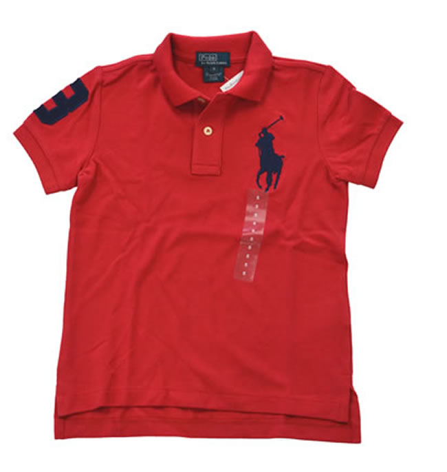 ラルフローレン / RALPH LAUREN 【正規品・本物】◆KIDS　キッズ◆ポロシャツ◆サイズ：5◆カラー：レッド【即納】【あす楽対応_本州】