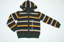 楽天オーパーツトミーヒルフィガー / TOMMY HILFIGER 【正規品・本物】◆KIDS　キッズ◆ジップアップニットパーカー◆サイズ：US 3T（3歳）◆カラー：グリーン（マルチカラーボーダー）【あす楽対応_本州】【yokohama】