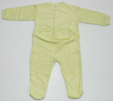 【正規品・本物】◆grain de ble（フランス子供服Zのベビーライン）◆BABY◆ロンパース◆サイズ：US 12M（12ヶ月、74cm）◆カラー：ライム　黄緑【即納】【あす楽対応_本州】【yokohama】【YDKG-td】