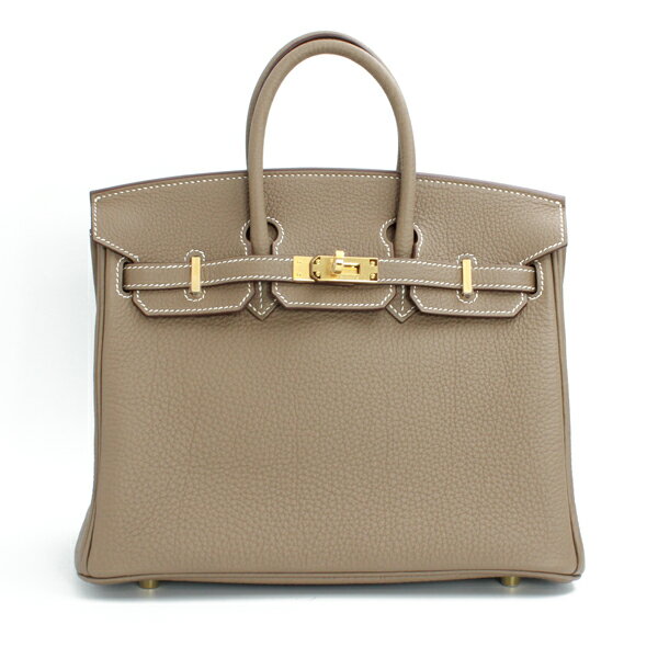 HERMES エルメス バッグ バーキン25 トゴ バーキン エトゥープ ゴールド金具 K刻印(2025年製造)【送料無料】【新品】【D6993】