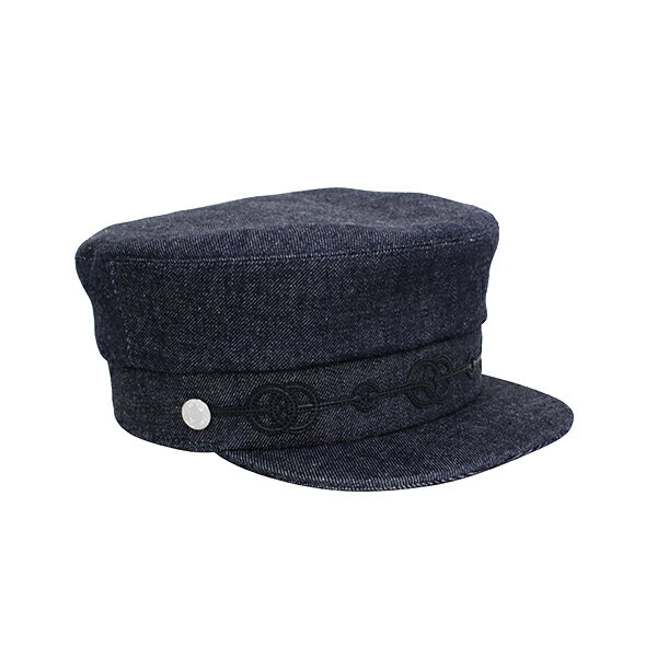 HERMES エルメス マフラーストールその他 キャスケット デニム インディゴ×シルバー【送料無料】【未使用】【D0719】