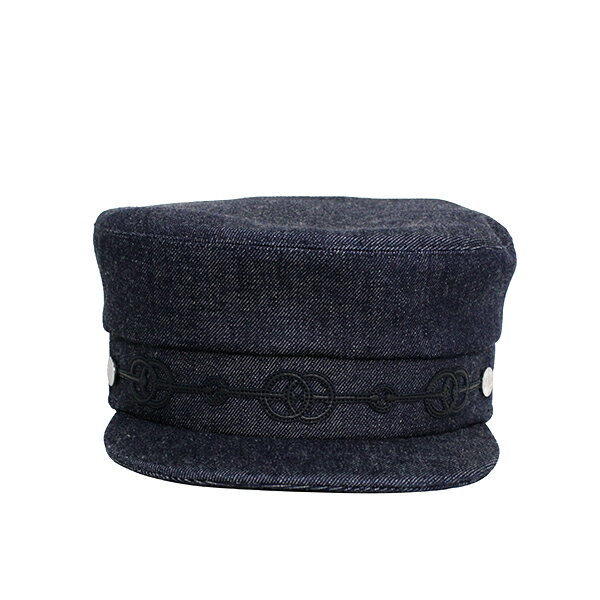HERMES エルメス マフラーストールその他 キャスケット デニム インディゴ×シルバー【送料無料】【未使用】【D0719】
