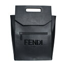 FENDI フェンディ バックパック・リュック ショッパーモチーフバックパック レザー ブラック 7VZ060【送料無料】【中古】【D0931】