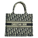 Christian Dior ディオール バッグ ブックトートスモール キャンバス エクリュ×ブルー M1265ZRIW_M828【送料無料】【中古】【D300...