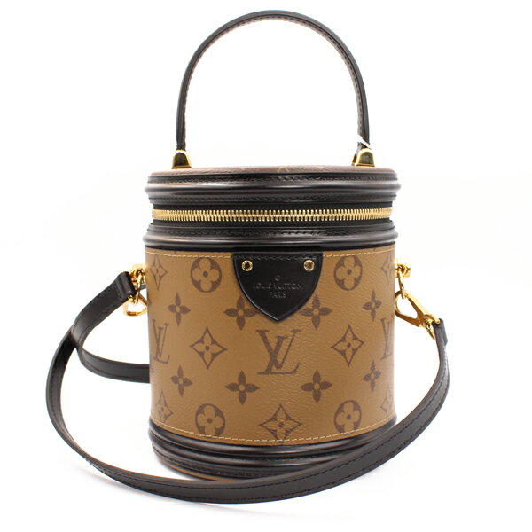 LOUIS VUITTON - LOUIS VUITTON ルイヴィトン バッグ カンヌ モノグラム・リバース モノグラム ブラウン ゴールド金具 M43986【送料無料】【中古】【D4446】
