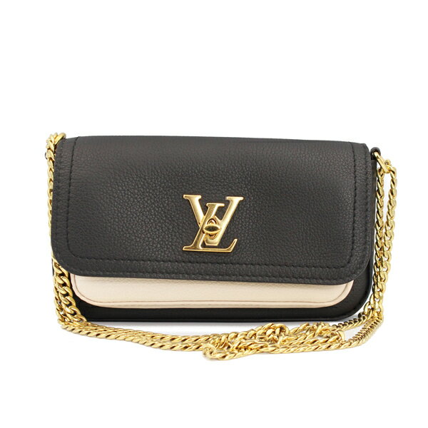Rakuten - LOUIS VUITTON ルイヴィトン 財布 ロックミー・テンダー グレインカーフレザー ノワール×ホワイト ゴールド金具 M81560【送料無料】【中古】【D4733】