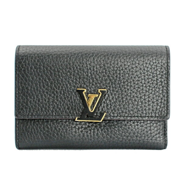 LOUIS VUITTON ルイヴィトン 財布・小物 ポルトフォイユ・カプシーヌコンパクト トリヨンレザー ブラック/ホットピンク ゴールド金具 M62157【送料無料】【中古】【D5580】