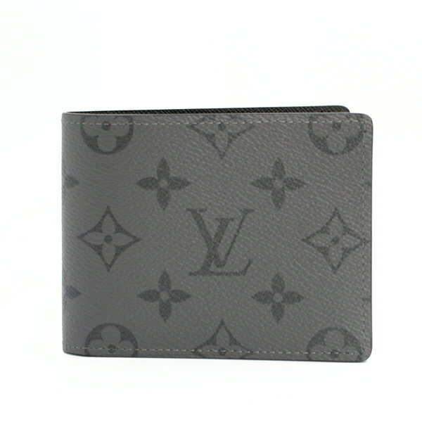 乐天商城 - LOUIS VUITTON ルイヴィトン 財布 ポルトフォイユ・スレンダー モノグラム・エクリプスリバース グレー×ブラック M80906【送料無料】【中古】【D6384】