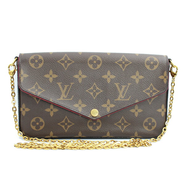 Rakuten - LOUIS VUITTON ルイヴィトン バッグ ポシェット・フェリシー モノグラムキャンバス モノグラム フューシャ ゴールド金具 M81896【送料無料】【中古】【D6428】
