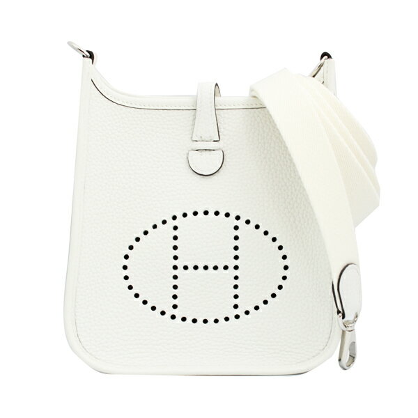 HERMES エルメス ショルダーバッグ・メッセンジャーバッグ エヴリンアマゾンTPM トリヨンクレマンス エヴリン ニューホワイト シルバー金具 K刻印(2025年製造)【送料無料】【未使用】【D6432】