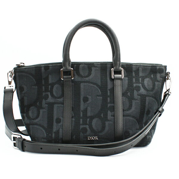 Rakuten - Christian Dior ディオール バッグ ウイークエンダー25 ブラック シルバー金具 1ESPO322YXL_H03E【送料無料】【中古】【D6465】