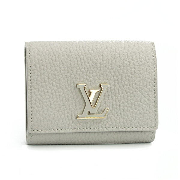 Rakuten - LOUIS VUITTON ルイヴィトン 財布 ポルトフォイユ・カプシーヌ タイニー トリヨンレザー フリントグレー ゴールド金具 M12406【送料無料】【中古】【D6590】