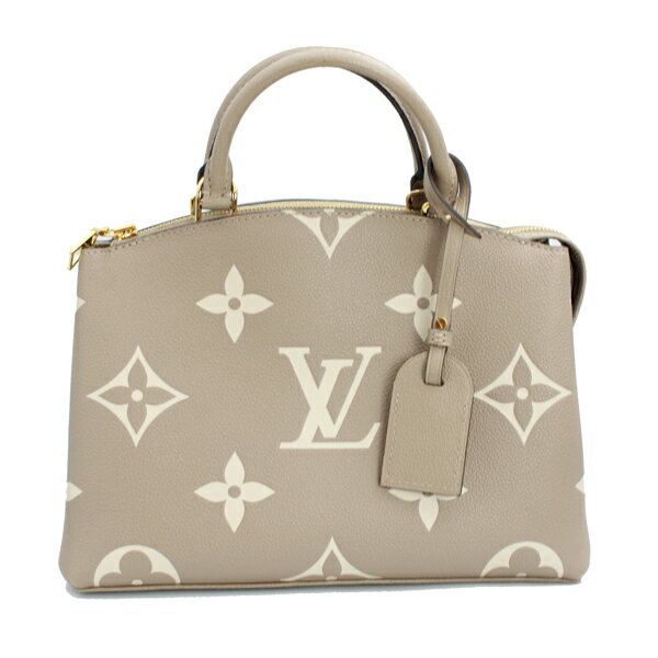 LOUIS VUITTON ルイヴィトン バッグ プティ・パレ PM バイカラー モノグラム・アンプラント モノグラム トゥルトレール クレーム ゴールド金具 M58914【送料無料】【中古】【D6777】