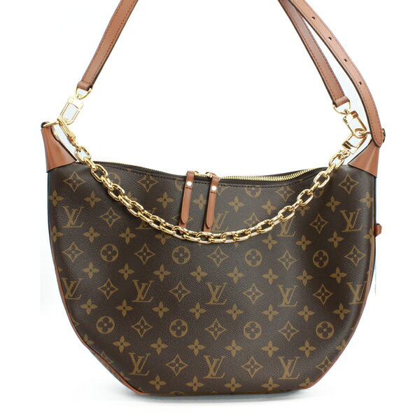 LOUIS VUITTON ルイヴィトン バッグ ループ・ホーボー モノグラム・リバース モノグラム ブラウン ゴールド金具 M46311【送料無料】【中古】【D6778】