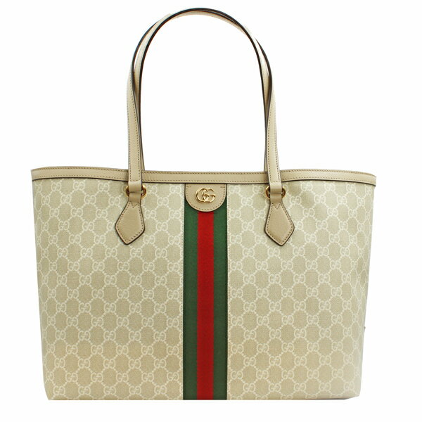 GUCCI グッチ オフィディア ラージ トートバッグ GGスプリーム キャンバス ベージュ ゴールド金具 631685【送料無料】【中古】【83092】