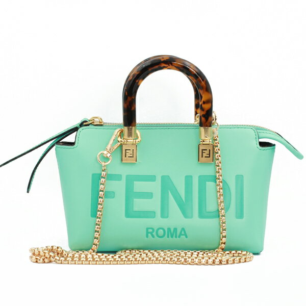 正規品  フェンディ べっ甲チェーン ミニマンマ  美品 フェンディ FENDI ズッカ チェーン マンマバケット ミニ ポシェット