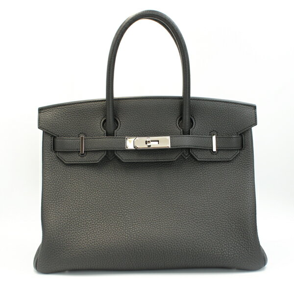 HERMES エルメス バッグ バーキン30 トゴ ブラック シルバー金具 B刻印(2023年製造)【送料無料】【中古】【D7233】