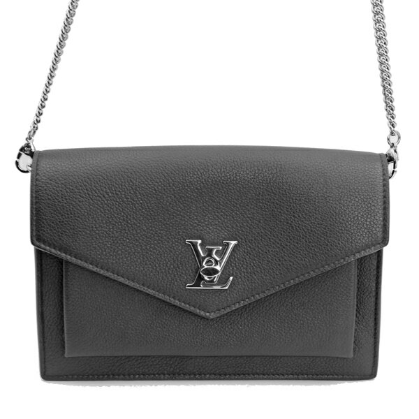 乐天商城 - LOUIS VUITTON ルイヴィトン バッグ ポシェット・ロックミー チェーン カーフレザー ブラック シルバー金具 M63471【送料無料】【中古】【D7238】