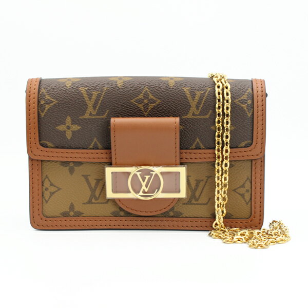 Rakuten - LOUIS VUITTON ルイヴィトン バッグ ポルトフォイユ・ドーフィーヌ モノグラム・リバース ブラウン ゴールド金具 M68746【送料無料】【中古】【D7319】