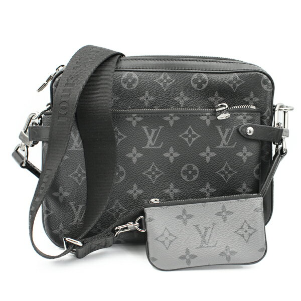 Rakuten - LOUIS VUITTON ルイヴィトン バッグ トリオメッセンジャー モノグラム・エクリプス/リバース ブラック ガンメタリック金具 M69443【送料無料】【中古】【D7366】