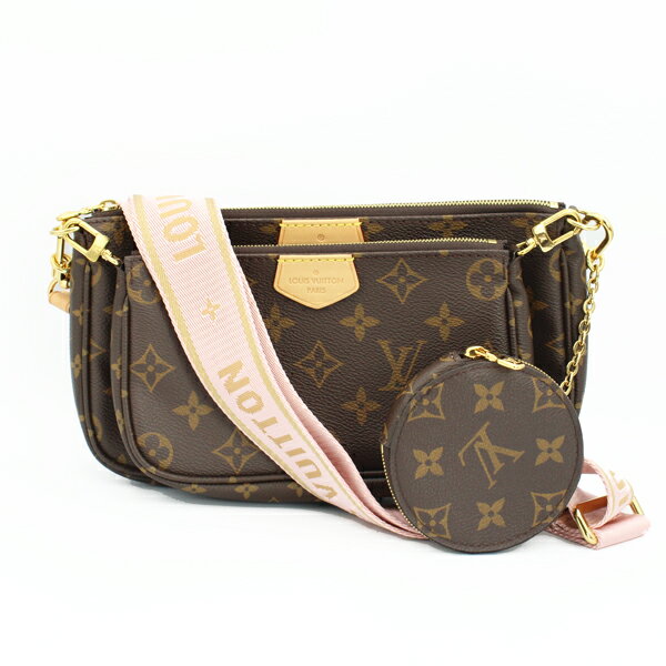 乐天商城 - LOUIS VUITTON ルイヴィトン バッグ ミュルティ・ポシェット・アクセソワール モノグラムキャンバス モノグラム ブラウン ゴールド金具 M44840【送料無料】【中古】【D7374】