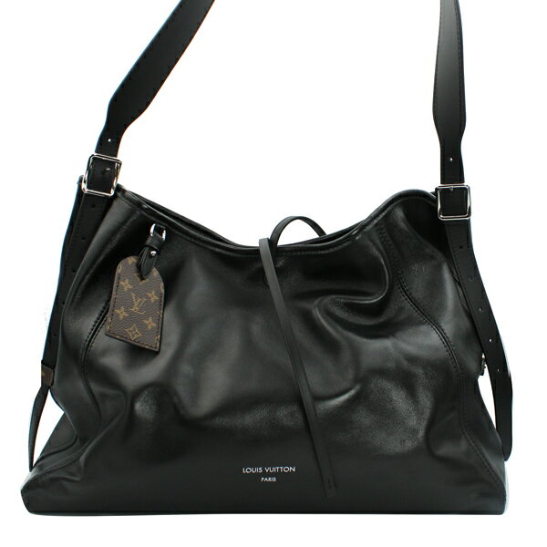 Rakuten - LOUIS VUITTON ルイヴィトン バッグ キャリーオール・バイブ MM ラムレザー ブラック シルバー金具 M25143【送料無料】【中古】【D7444】