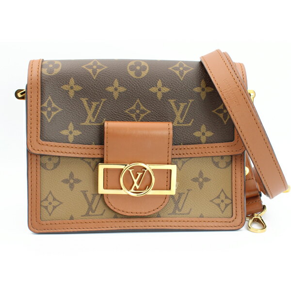 樂天商城 - LOUIS VUITTON ルイヴィトン バッグ ドーフィーヌMINI モノグラム・リバース ブラウン ゴールド金具 M45959【送料無料】【中古】【D7455】