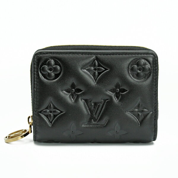 乐天商城 - LOUIS VUITTON ルイヴィトン 財布 ポルトフォイユ・ルー ラムレザー ブラック ゴールド金具 M81599【送料無料】【中古】【D7461】