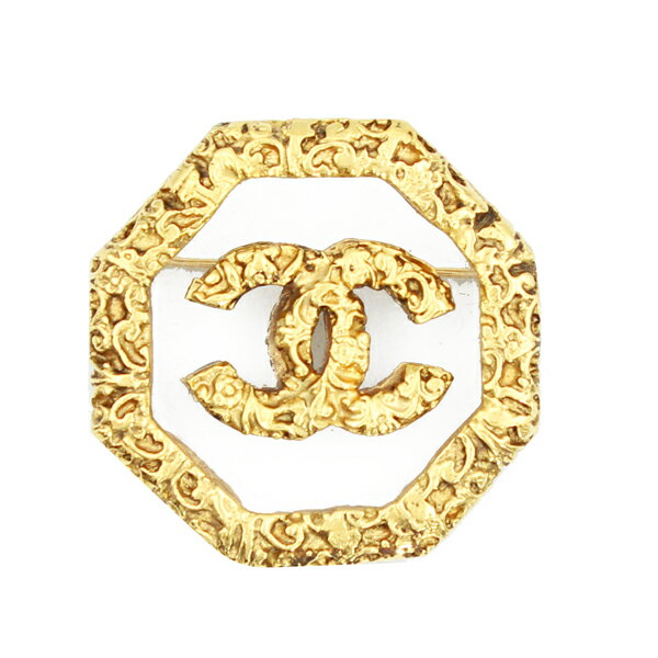 樂天商城 - CHANEL シャネル ココマークブローチ ゴールドメッキ ゴールド ゴールド金具 93A【送料無料】【中古】【D7520】