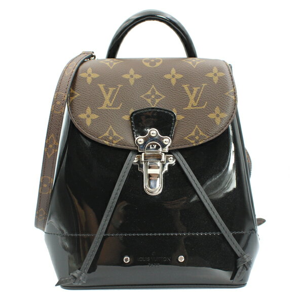 樂天商城 - LOUIS VUITTON ルイヴィトン バッグ ホット スプリング モノグラム/ヴェルニ ミロワール モノグラム ブラウン/ブラック シルバー金具 M55769【送料無料】【中古】【D7595】