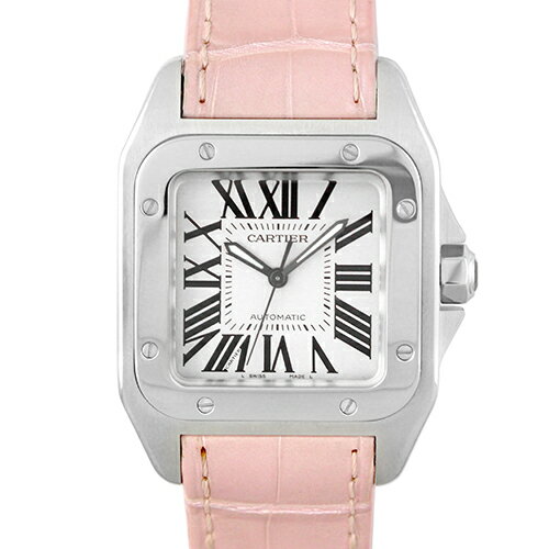 カルティエ CARTIER サントス100 MM W20126X8 SS×革 44.2mm×35.6 ...