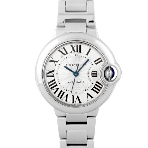 カルティエ CARTIER バロンブルー 33mm WSBB0044 SS 33mm シルバー文字盤 【送料無料】【中古】【レディース】【腕時計】
