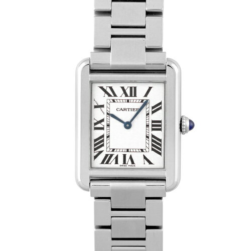 N - カルティエ CARTIER タンク ソロ SM W5200013 SS 31mm×24.4mm シルバー文字盤 【送料無料】【中古】【レディース】【腕時計】