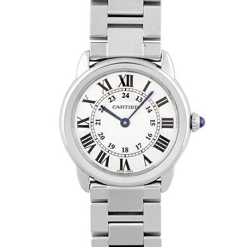 カルティエ CARTIER ロンドソロ ドゥ カルティエ SM W6701004 SS 29.5mm シルバー文字盤 【送料無料】【中古】【レディース】【腕時計】