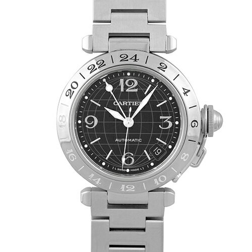カルティエ CARTIER パシャC メリディアン W31079M7 SS 35mm ブラック文字盤 ...