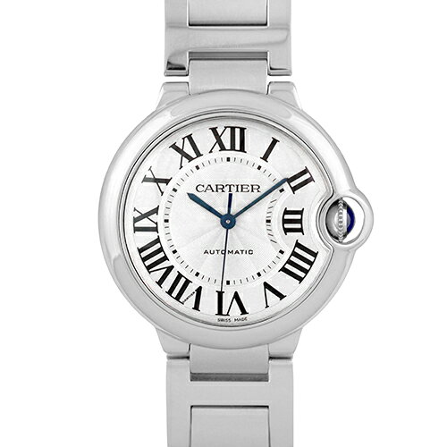 カルティエ CARTIER バロンブルー MM W6920046 SS 36mm シルバー文字盤 【送料無料】【中古】【ユニセックス】【腕時計】