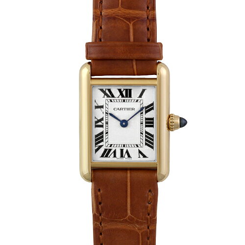 カルティエ CARTIER タンク ルイ カルティエ SM WGTA0342 YG×革 29.5mm×22mm ホワイト文字盤 【送料無料】【新品】【レディース】【腕時計】