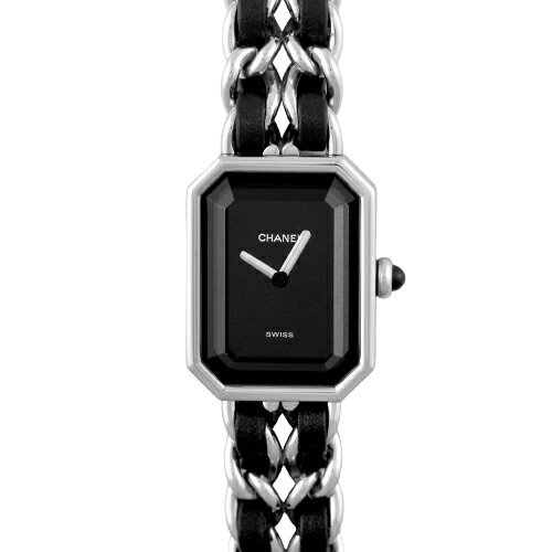 樂天商城 - シャネル CHANEL プルミエール Mサイズ SS×革 26mm×20mm ブラック文字盤 【送料無料】【中古】【レディース】【腕時計】