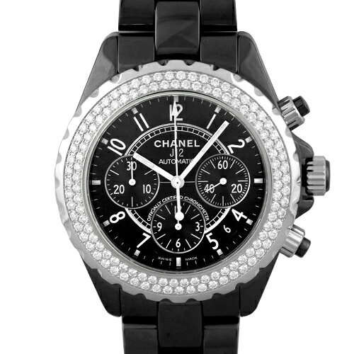 シャネル CHANEL J12 クロノ 41mm H1009 セラミック 41mm ブラック文字盤  ...