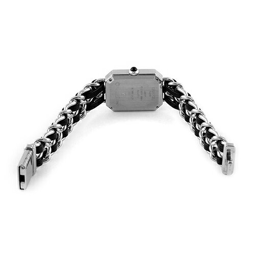 トキオカのシャネル CHANEL プルミエール Mサイズ SS×革 26mm×20mm ブラック文字盤 【送料無料】【中古】【レディース】【腕時計】｜アングル3