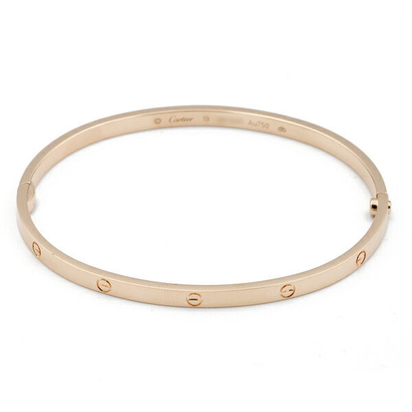 カルティエ Cartierラブ SM ブレスレット 750PG #19 【送料無料】【中古】【レディース】【アクセサリー】【D4454】