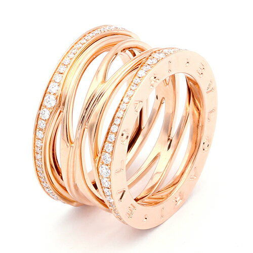 ブルガリ BVLGARI B.ZERO1(ビーゼロワン) リング デザインレジェンド #55 750PG 55号（日本サイズ=約13.5号） 【送料無料】【中古】【レディース】【アクセサリー】